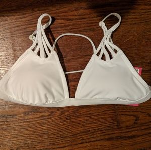White bikini top NWT